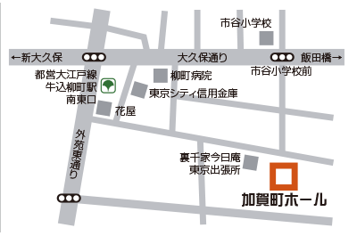 加賀町ホール地図